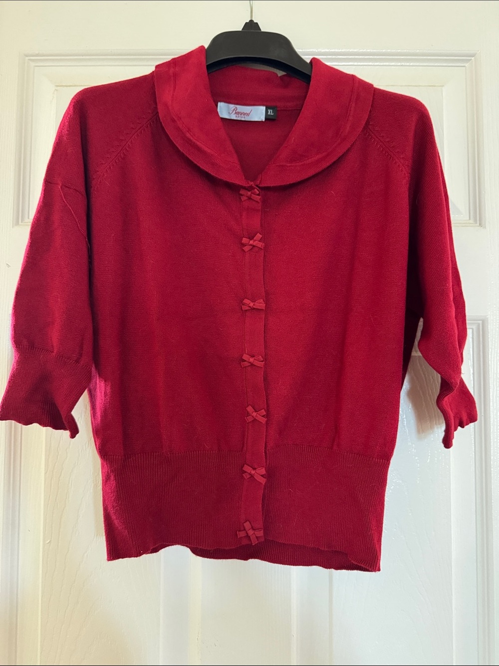 Banned Retro Red Short Sleeve Sweater